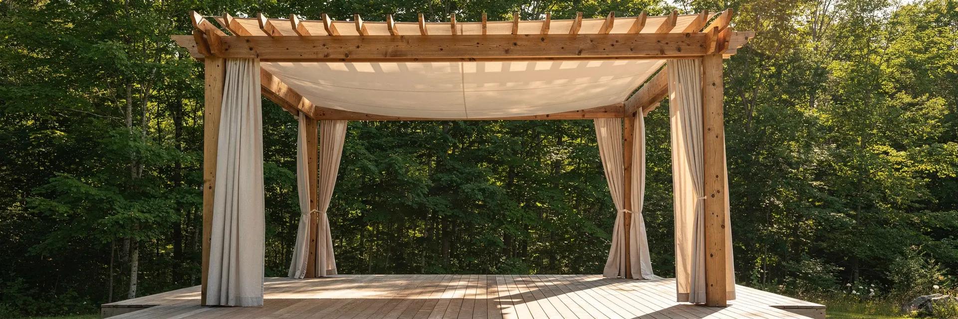 Toiles de pergola et rideaux extérieurs sur mesure