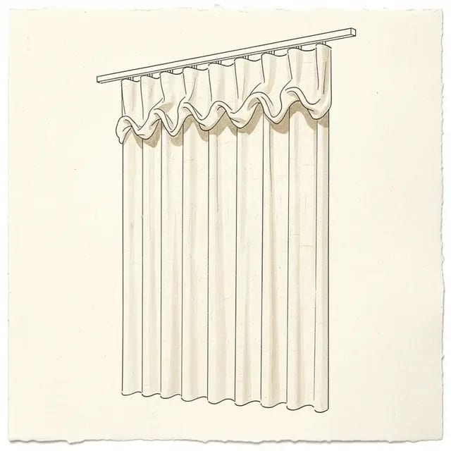 Pli wave, croquis à la main